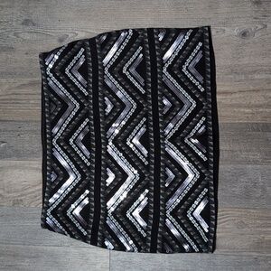 Express sequin mini skirt